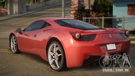 Ferrari 458 Italia Secrom para GTA San Andreas