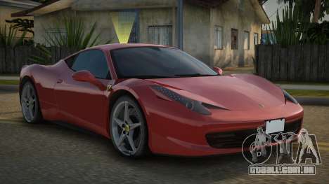 Ferrari 458 Italia Secrom para GTA San Andreas