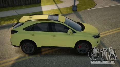 Lexus RX350 Nusimo para GTA San Andreas