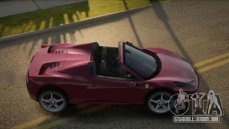 Ferrari 458 Spider V2.1 para GTA San Andreas