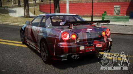 Nissan Skyline R34 Dezro S8 para GTA 4