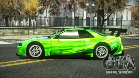 Nissan Skyline R34 Dibofas S3 para GTA 4