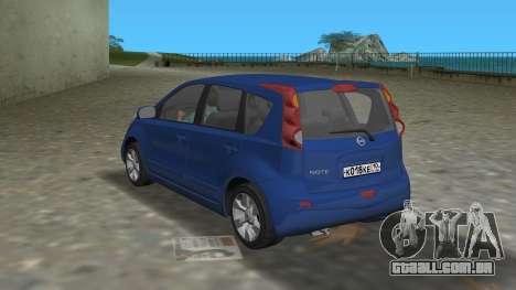 Nissan Note (2009) para GTA Vice City