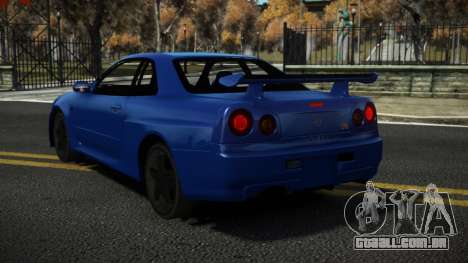 Nissan Skyline R34 Terihos para GTA 4