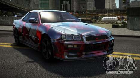 Nissan Skyline R34 Dezro S8 para GTA 4