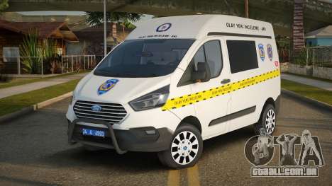 Ford Transit Custom XL Olay Yeri Características para GTA San Andreas
