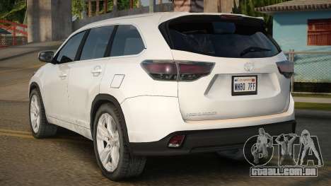 Toyota Highlander 2015 para GTA San Andreas
