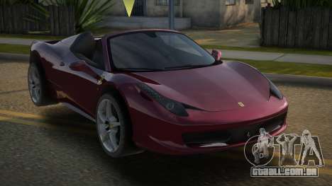 Ferrari 458 Spider V2.1 para GTA San Andreas