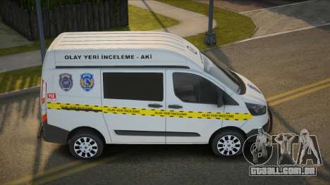 Ford Transit Custom XL Olay Yeri Características para GTA San Andreas
