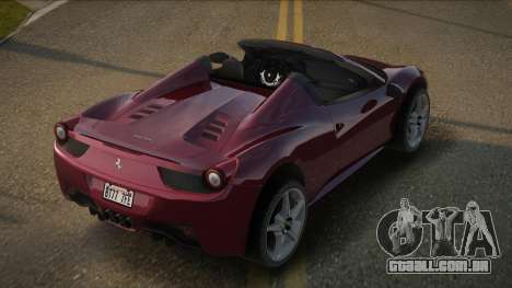 Ferrari 458 Spider V2.1 para GTA San Andreas