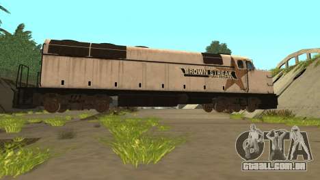 Trem de Listras Marrom v1.8.1 para GTA San Andreas
