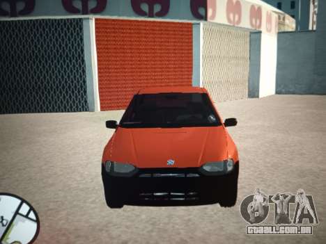 Fiat Siena 1997 (rodas pretas) para GTA San Andreas