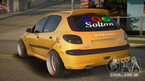 Peugeot 206 Tyho para GTA San Andreas