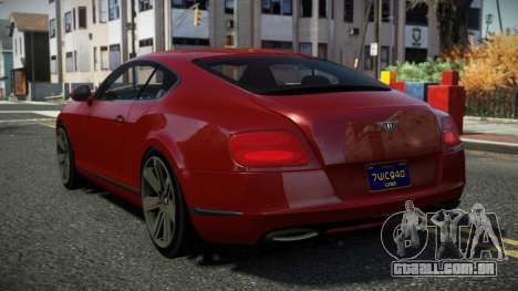 Bentley Continental GT Dasols para GTA 4