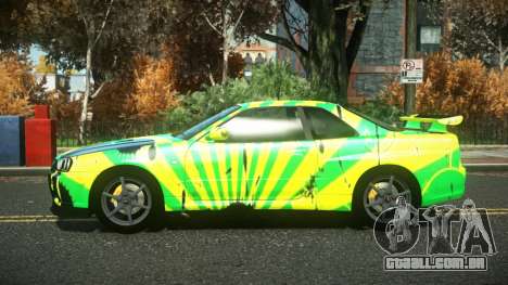 Nissan Skyline R34 Cusvar S13 para GTA 4