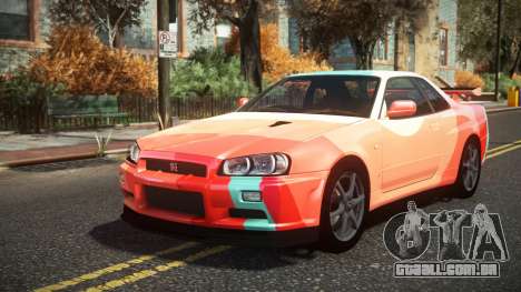 Nissan Skyline R34 Cusvar S6 para GTA 4