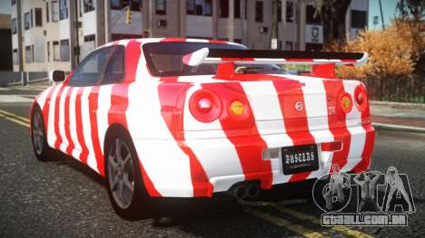 Nissan Skyline R34 Cusvar S5 para GTA 4