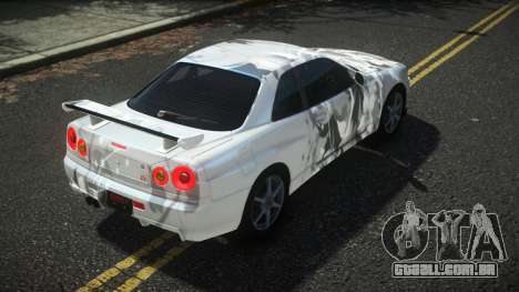 Nissan Skyline R34 Drujo S12 para GTA 4