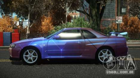 Nissan Skyline R34 Drujo S8 para GTA 4