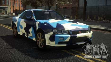 Nissan Skyline R34 Nazuxy S8 para GTA 4