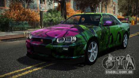 Nissan Skyline R34 Drujo S6 para GTA 4