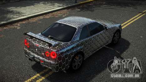 Nissan Skyline R34 Cusvar S8 para GTA 4