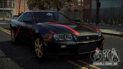 Nissan Skyline R34 Nazuxy S12 para GTA 4