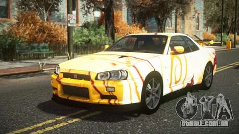 Nissan Skyline R34 Cusvar S11 para GTA 4