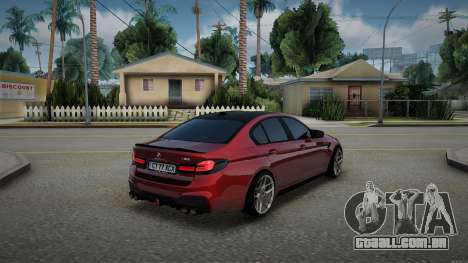 Placas Bmw M5 F90 RO para GTA San Andreas
