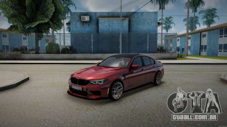 Placas Bmw M5 F90 RO para GTA San Andreas