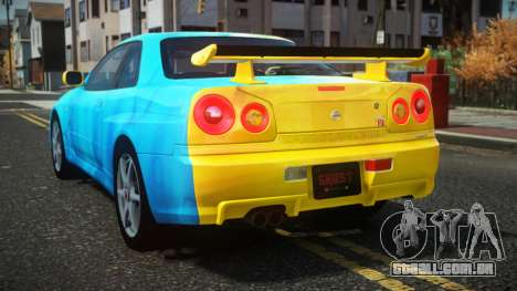Nissan Skyline R34 Drujo S7 para GTA 4