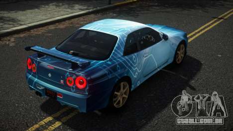 Nissan Skyline R34 Nazuxy S11 para GTA 4