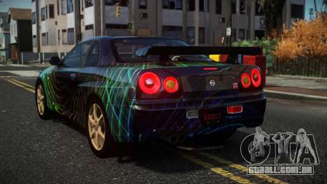 Nissan Skyline R34 Nazuxy S6 para GTA 4