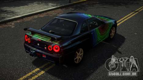 Nissan Skyline R34 Nazuxy S6 para GTA 4
