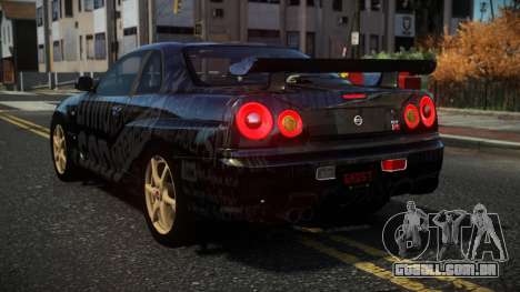 Nissan Skyline R34 Nazuxy S2 para GTA 4