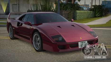 Ferrari F40 87th para GTA San Andreas