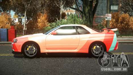 Nissan Skyline R34 Cusvar S6 para GTA 4