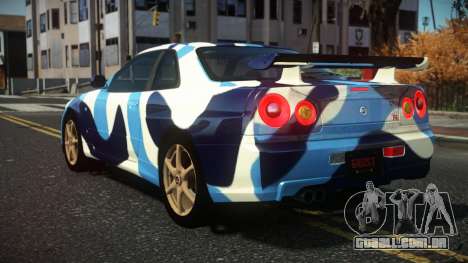 Nissan Skyline R34 Nazuxy S8 para GTA 4