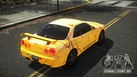Nissan Skyline R34 Cusvar S11 para GTA 4