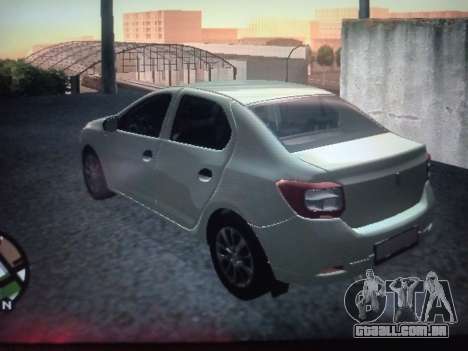 Renault Logan 2016 Prata para GTA San Andreas