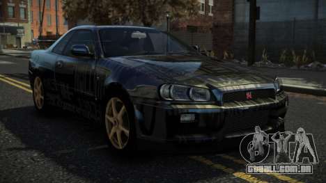 Nissan Skyline R34 Nazuxy S2 para GTA 4