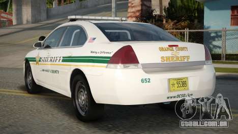 2012 Chevrolet Impala OCSO para GTA San Andreas