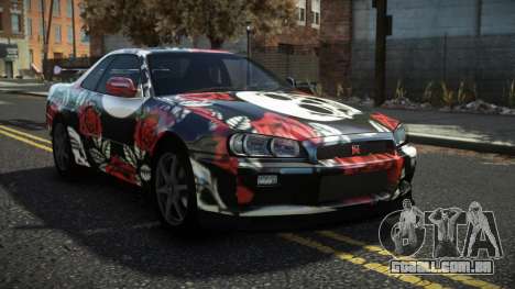 Nissan Skyline R34 Cusvar S2 para GTA 4