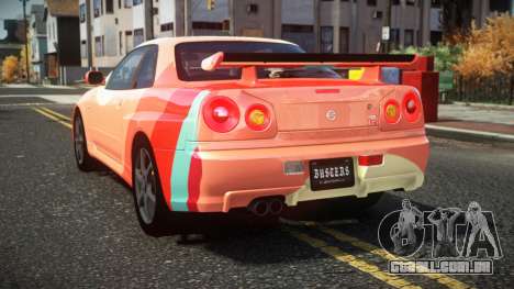 Nissan Skyline R34 Cusvar S6 para GTA 4