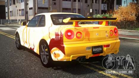Nissan Skyline R34 Cusvar S11 para GTA 4