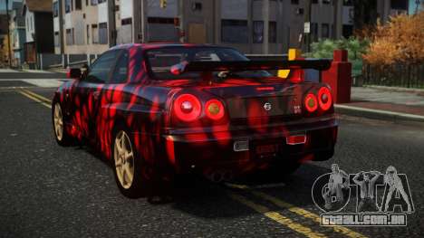 Nissan Skyline R34 Nazuxy S10 para GTA 4