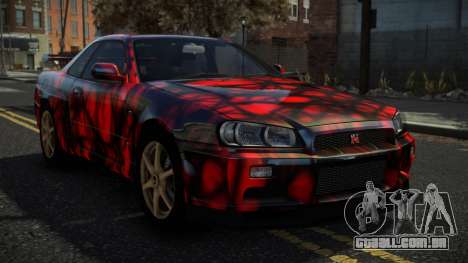 Nissan Skyline R34 Nazuxy S10 para GTA 4