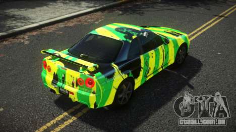 Nissan Skyline R34 Cusvar S13 para GTA 4