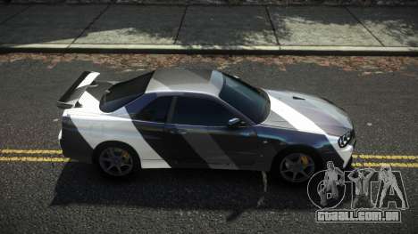 Nissan Skyline R34 Cusvar S14 para GTA 4