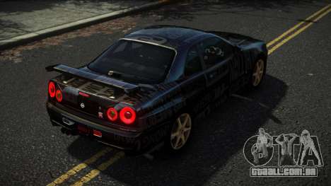 Nissan Skyline R34 Nazuxy S2 para GTA 4